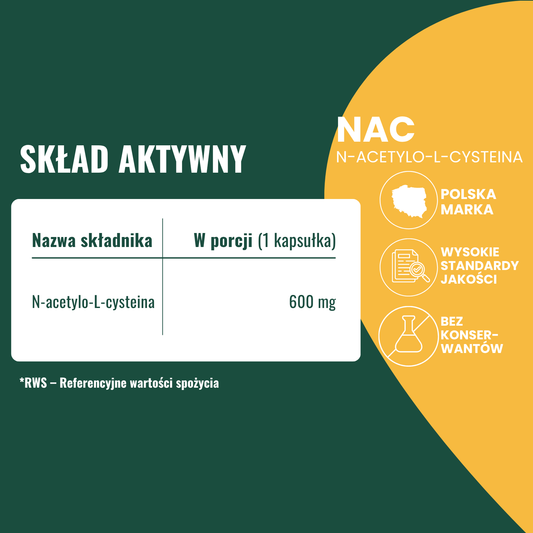 OsHerb NAC N-Acetylo-L-Cysteina 600 mg