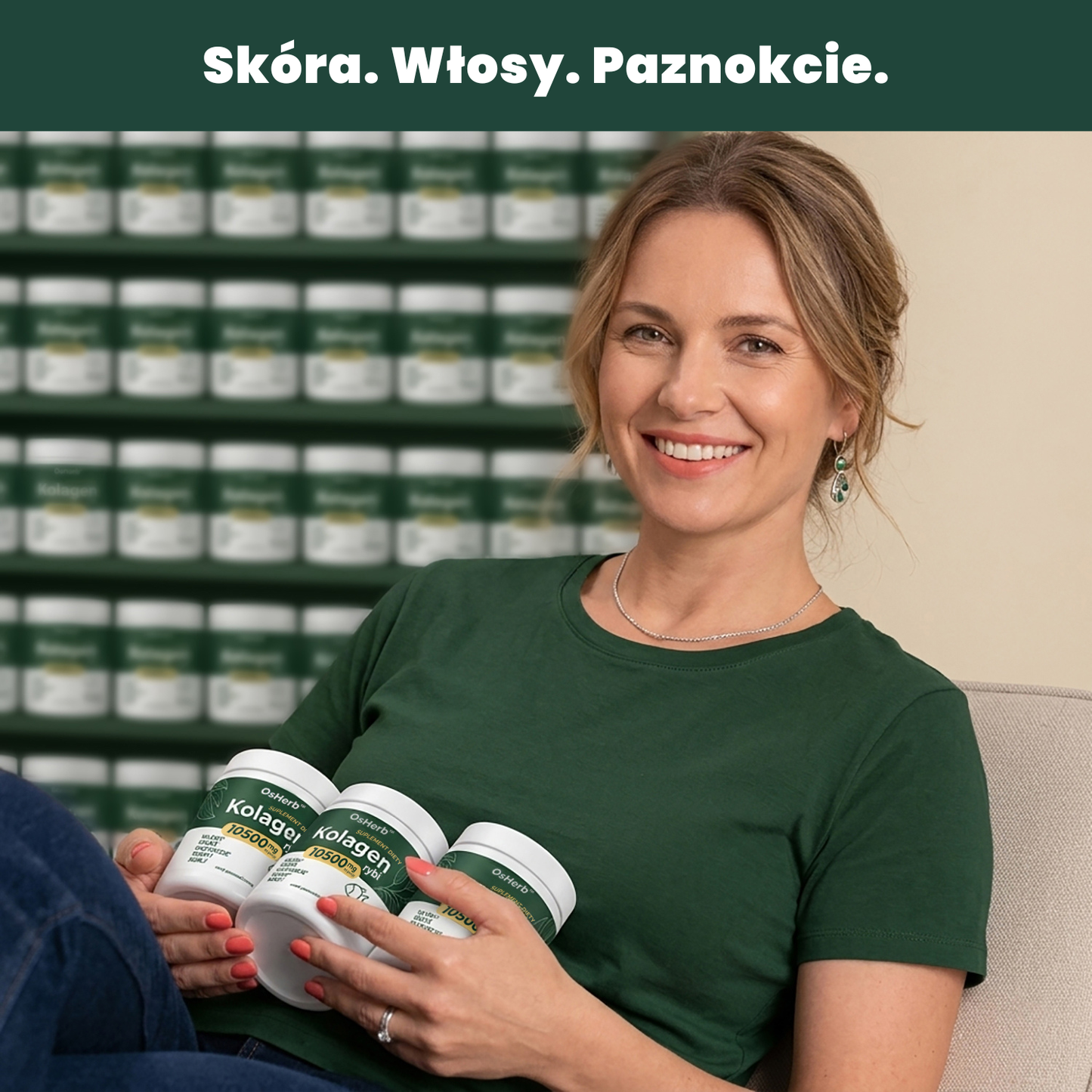 OsHerb Kolagen Wołowy Pomarańczowy  10500 mg