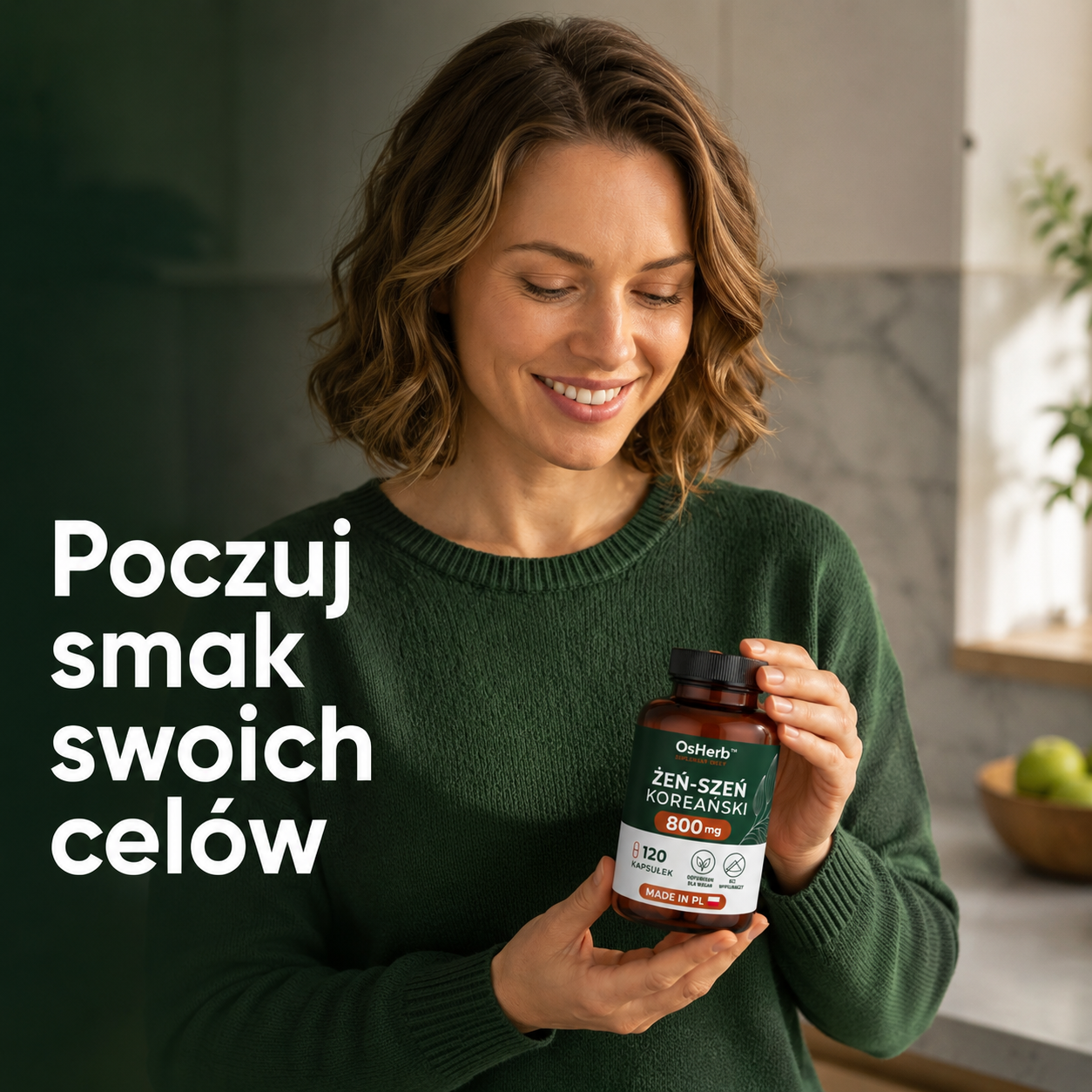 OsHerb Żeń-szeń Koreański Panax Ginseng 800 mg