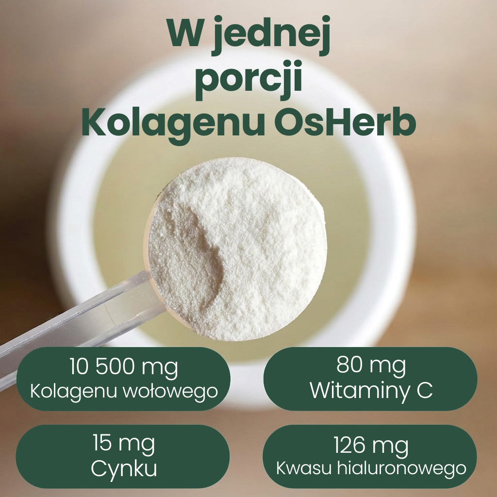 OsHerb Kolagen Wołowy Pomarańczowy  10500 mg