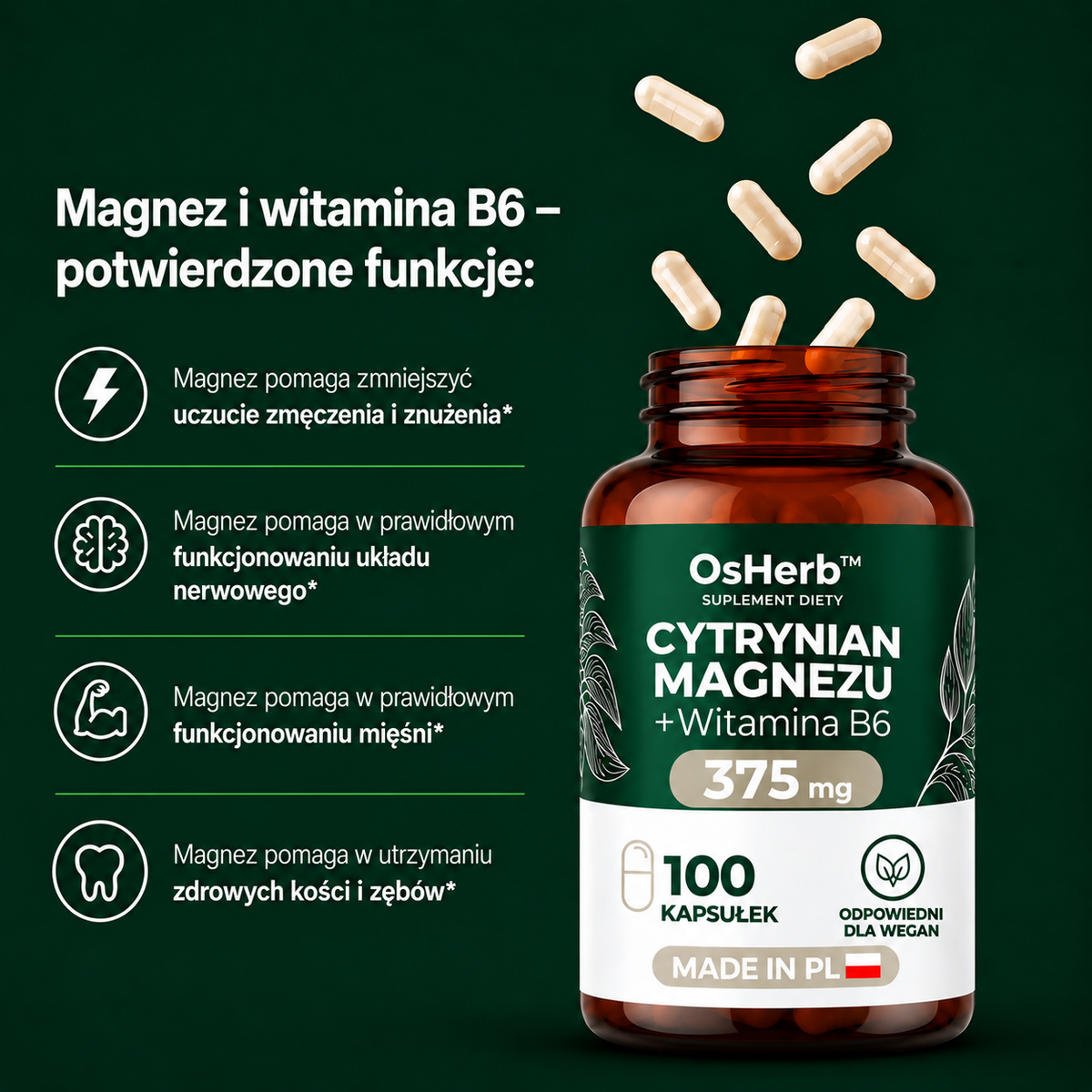 Cytrynian Magnezu 2500 mg