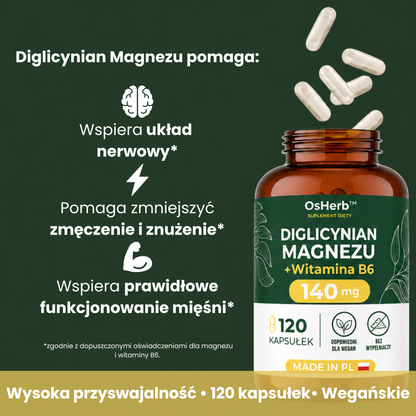 OsHerb Magnez Chelatowany 140 mg