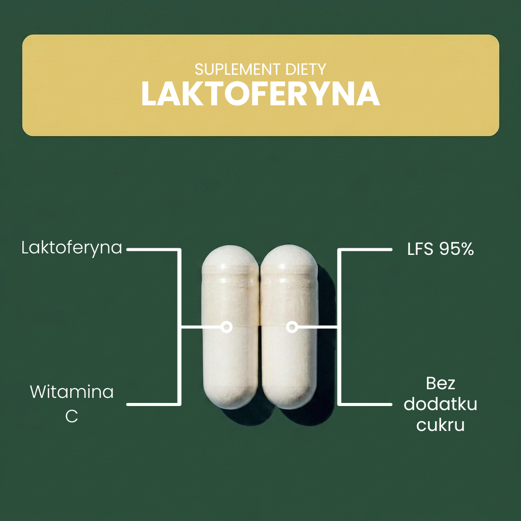 OsHerb Laktoferyna + Witamina C LFS 95% 300 mg