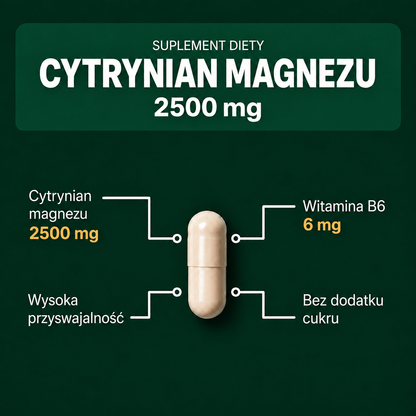 Cytrynian Magnezu 2500 mg