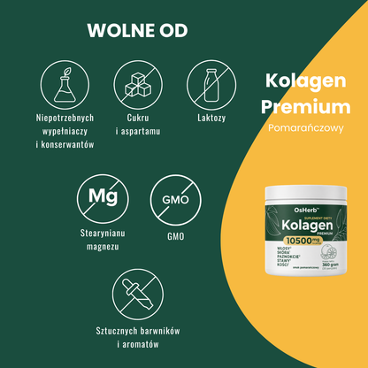 OsHerb Kolagen Wołowy Pomarańczowy  10500 mg