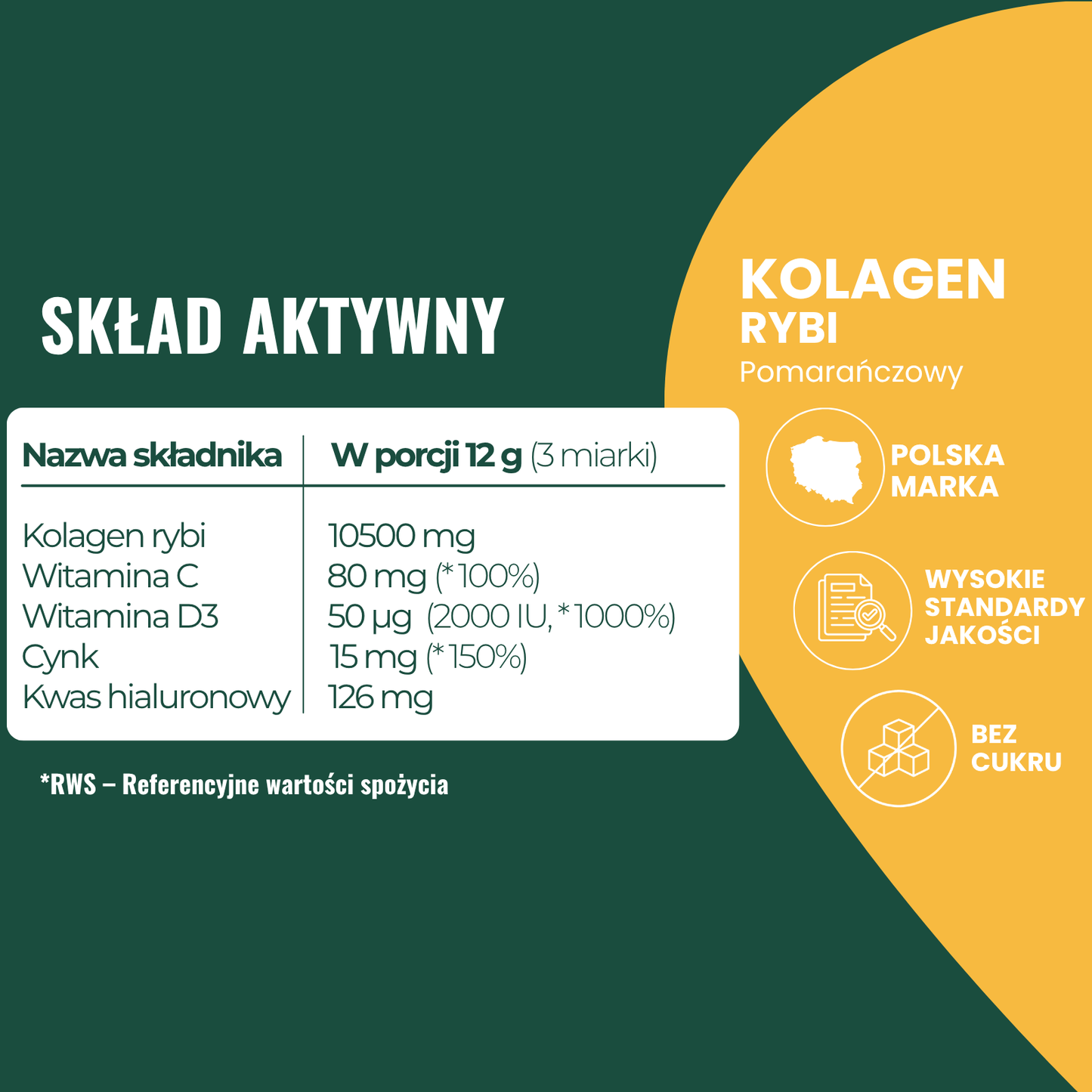 Kolagen Rybi Pomarańczowy 10500mg