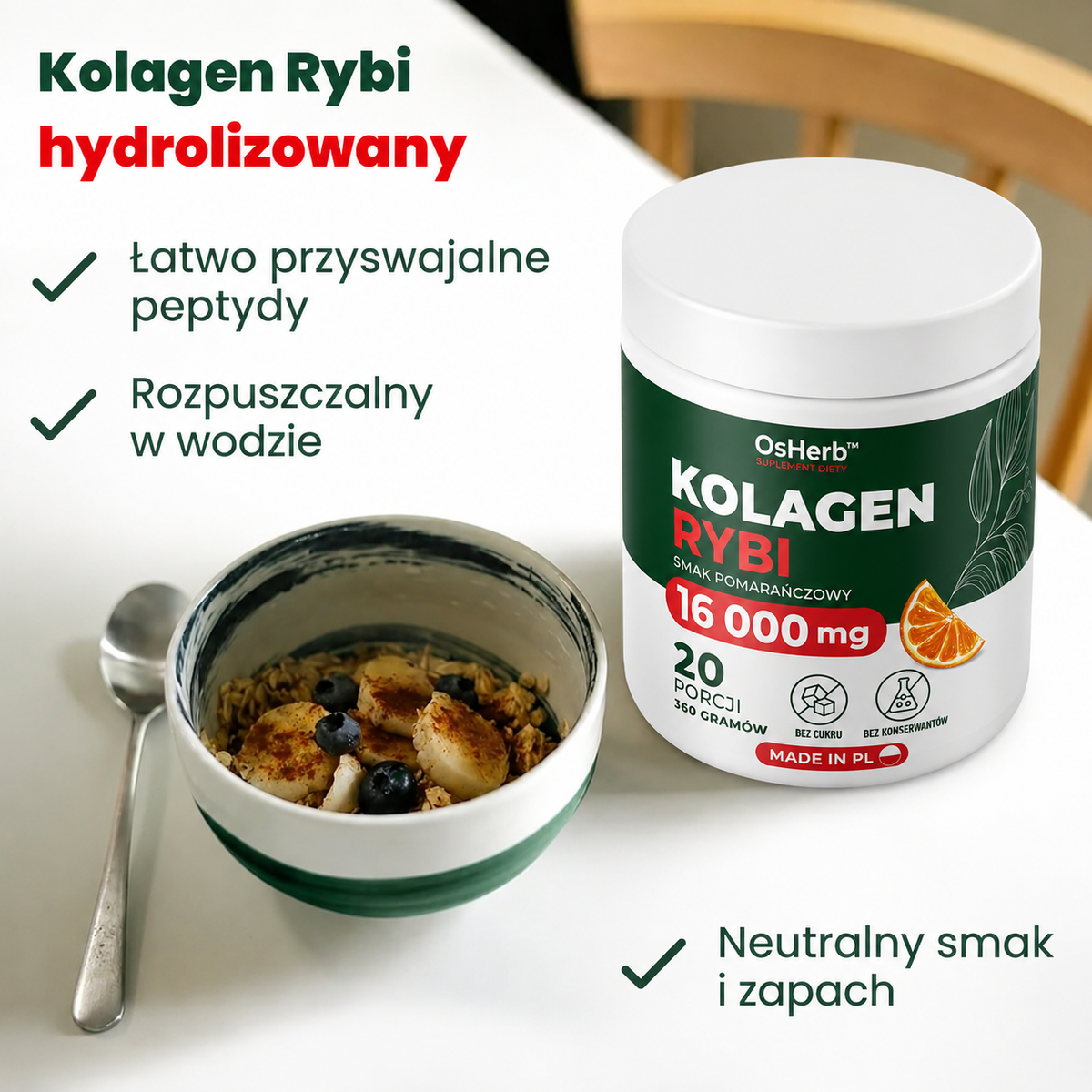Kolagen Rybi Pomarańczowy 16000mg