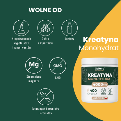 OsHerb Kreatyna Monohydrat 4000 mg