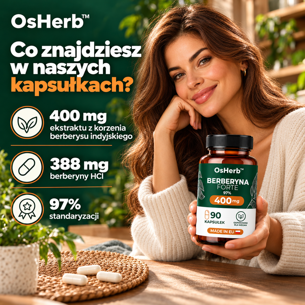 BERBERYNA HCL 97% 400 mg