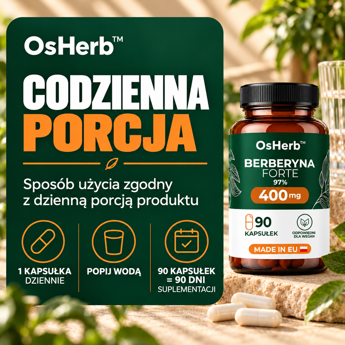 BERBERYNA HCL 97% 400 mg