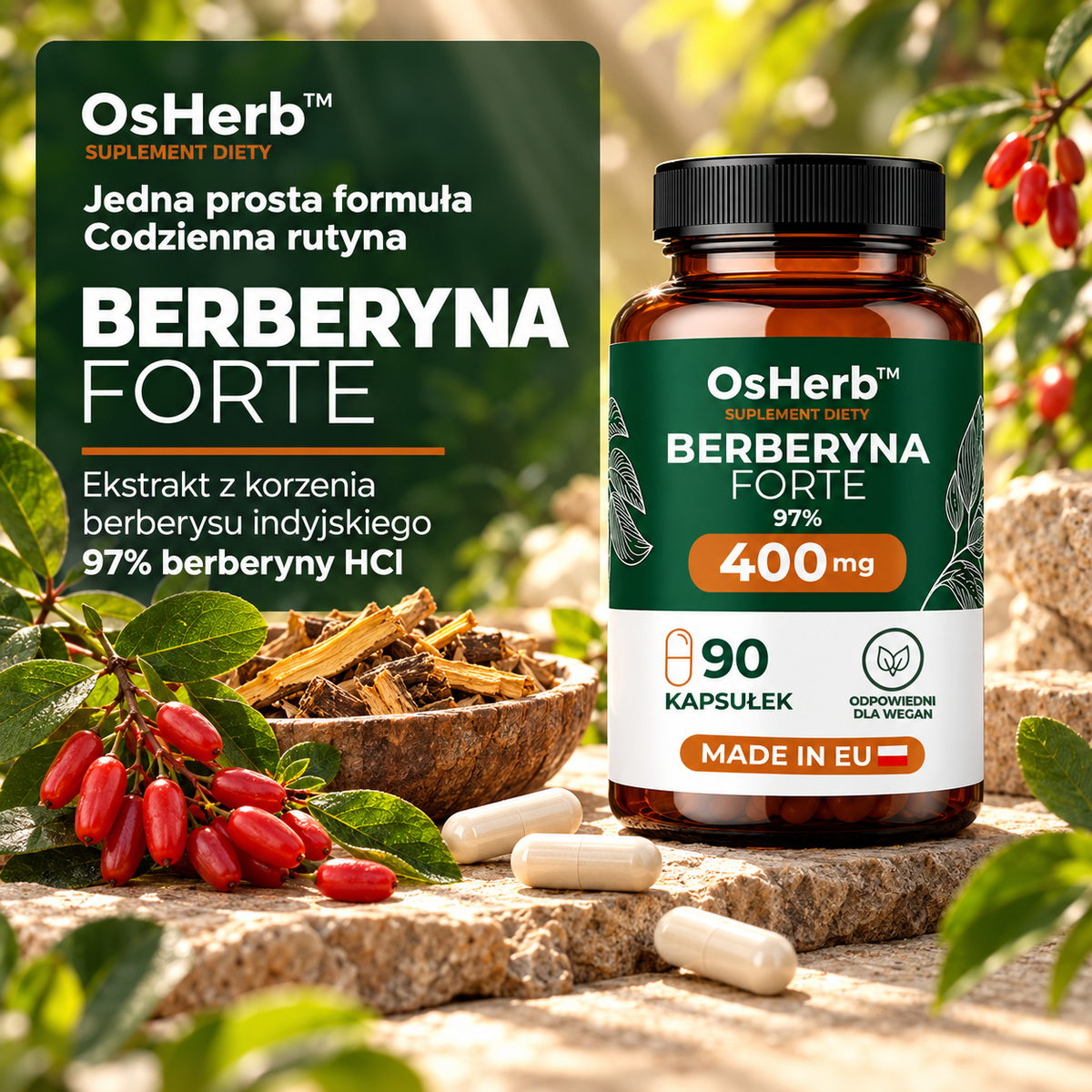 BERBERYNA HCL 97% 400 mg