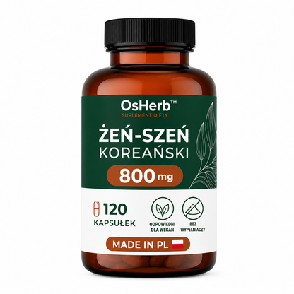 OsHerb Żeń-szeń Koreański Panax Ginseng 800 mg