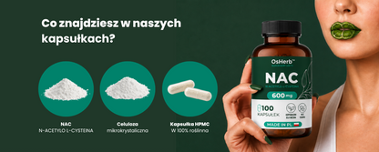 OsHerb NAC N-Acetylo-L-Cysteina 600 mg