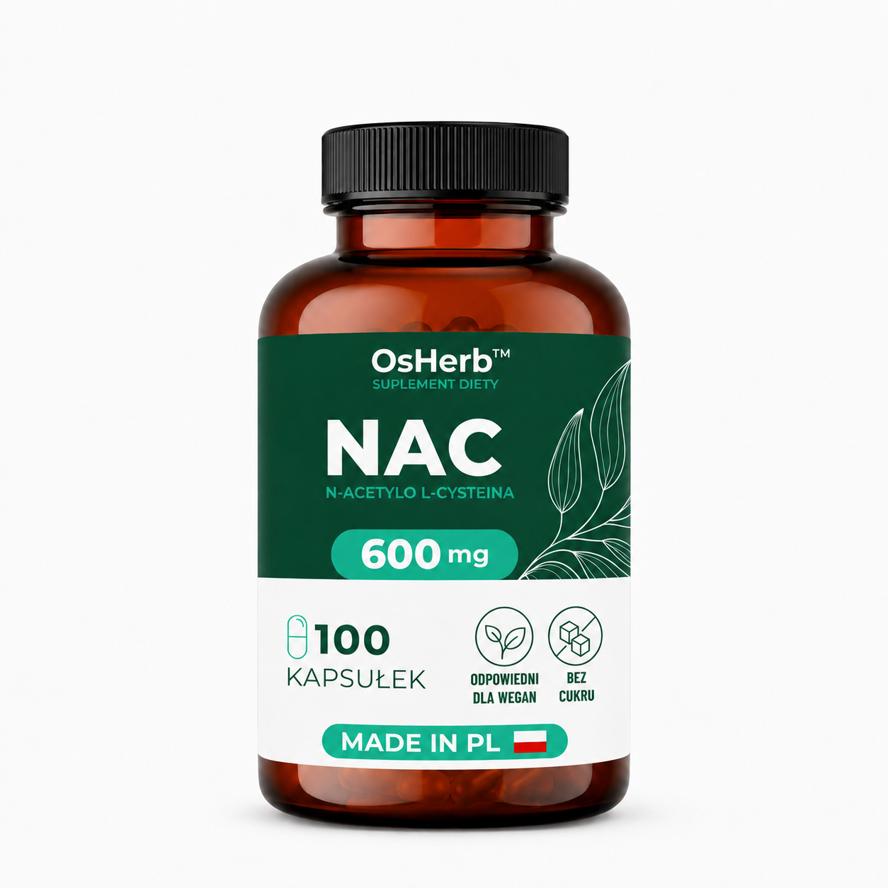 OsHerb NAC N-Acetylo-L-Cysteina 600 mg