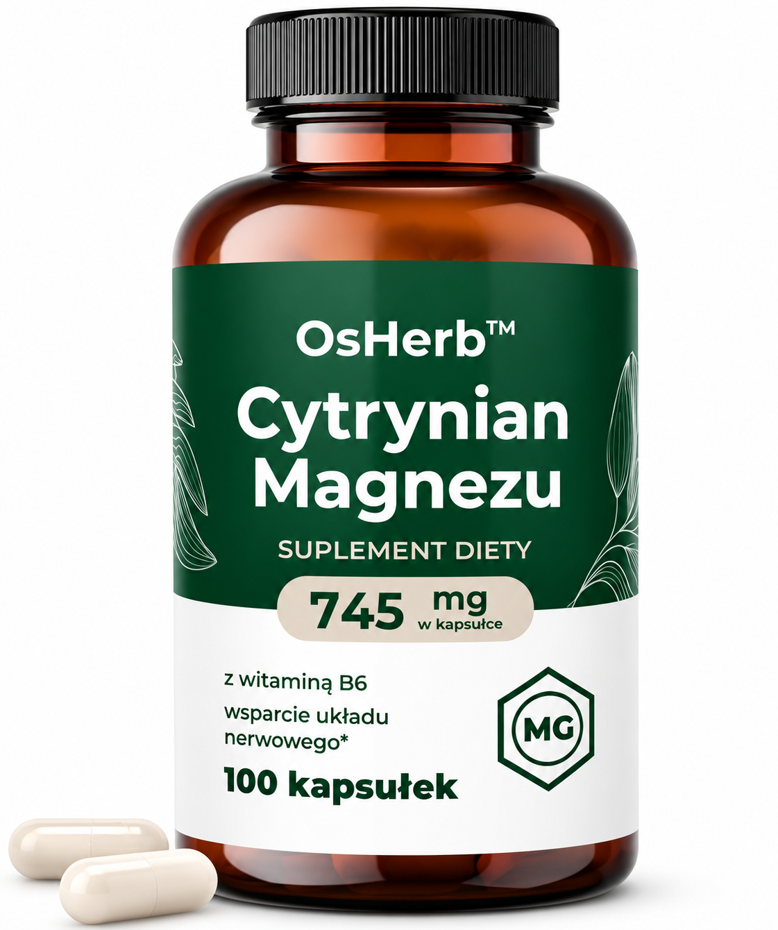 OsHerb Cytrynian Magnezu 745 mg