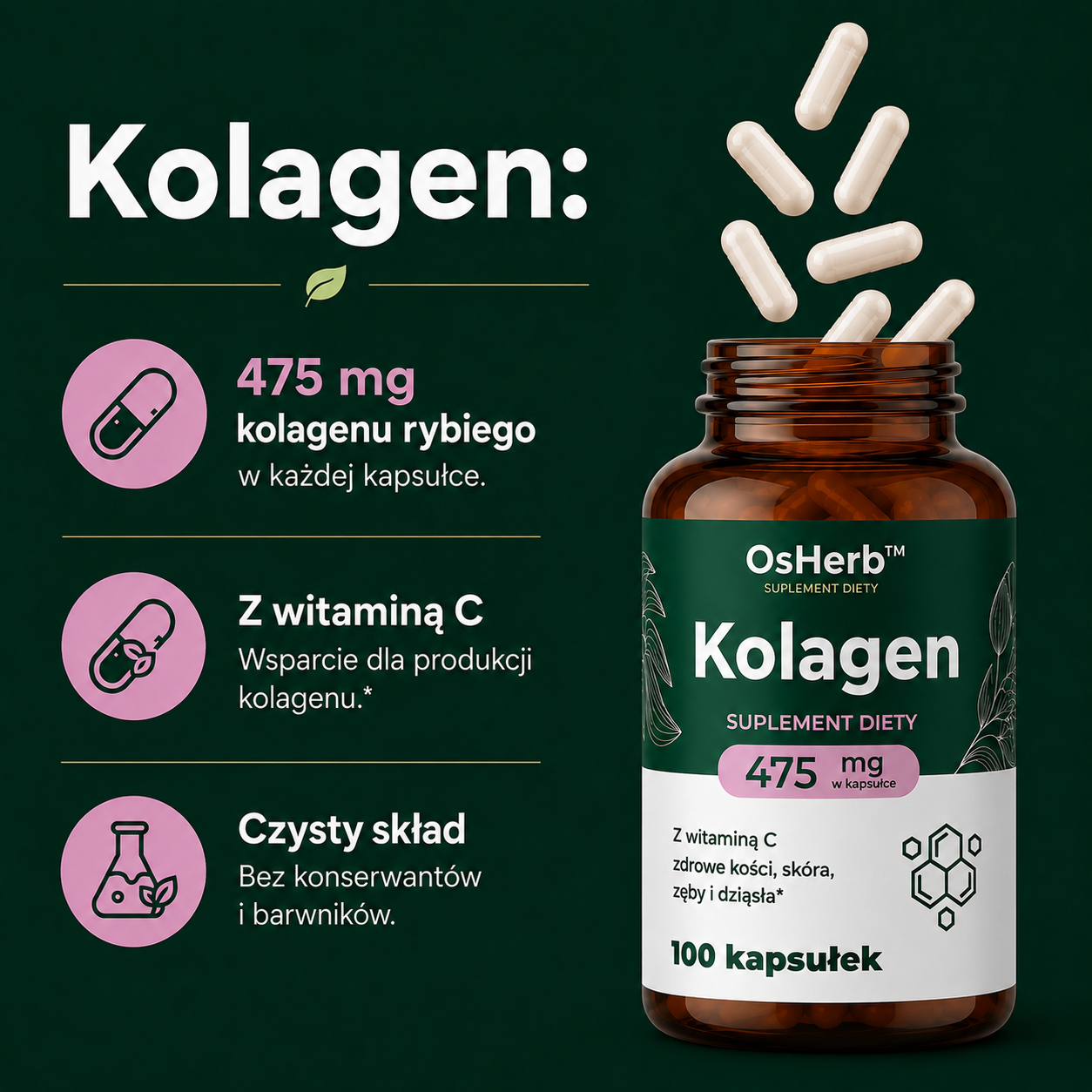 OsHerb Kolagen 475 mg