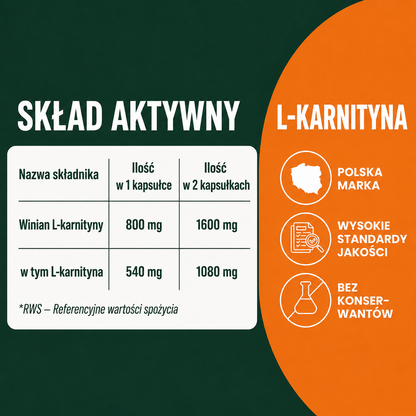 OsHerb L-Karnityna 1600 mg