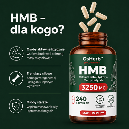 OsHerb HMB Calcium Beta-Hydroxy-Methylbutyrate 3250 mg