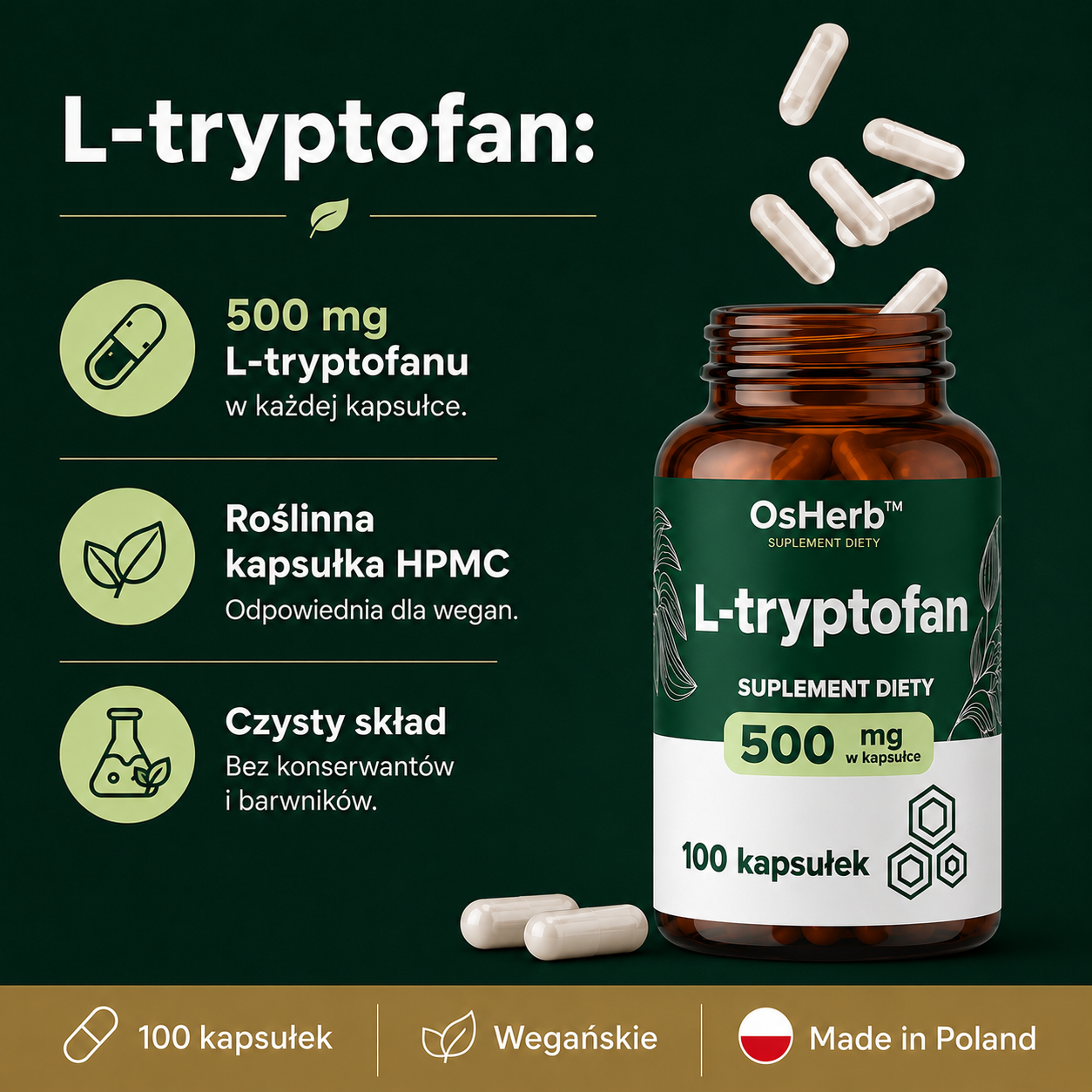 OsHerb L-Tryptofan  500 mg