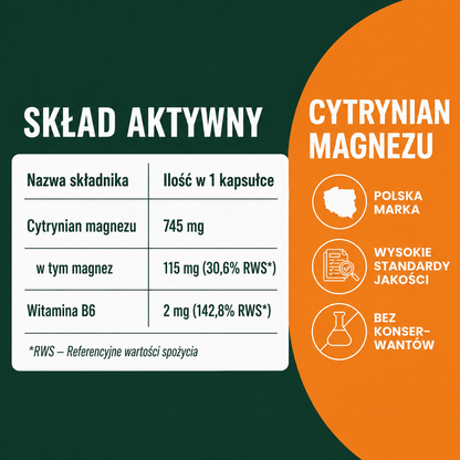 OsHerb Cytrynian Magnezu 745 mg