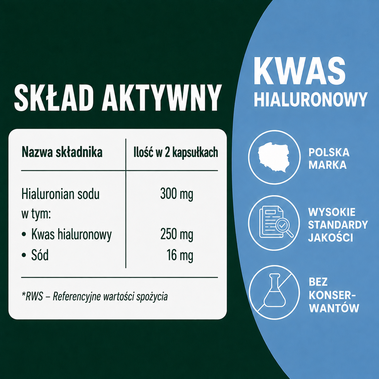 OsHerb Kwas Hialuronowy 150 mg