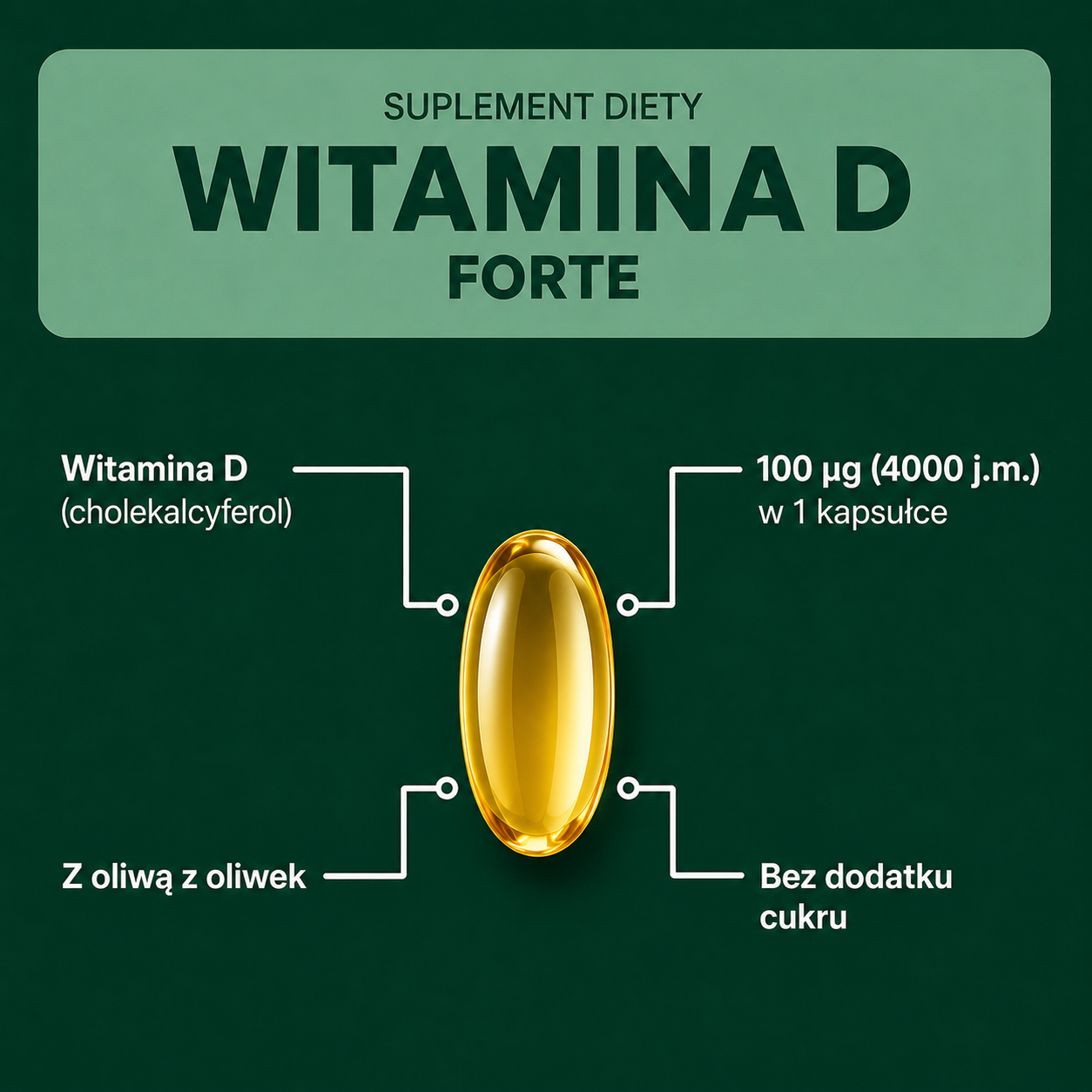 OsHerb Witamina D Forte 4000 j.m.