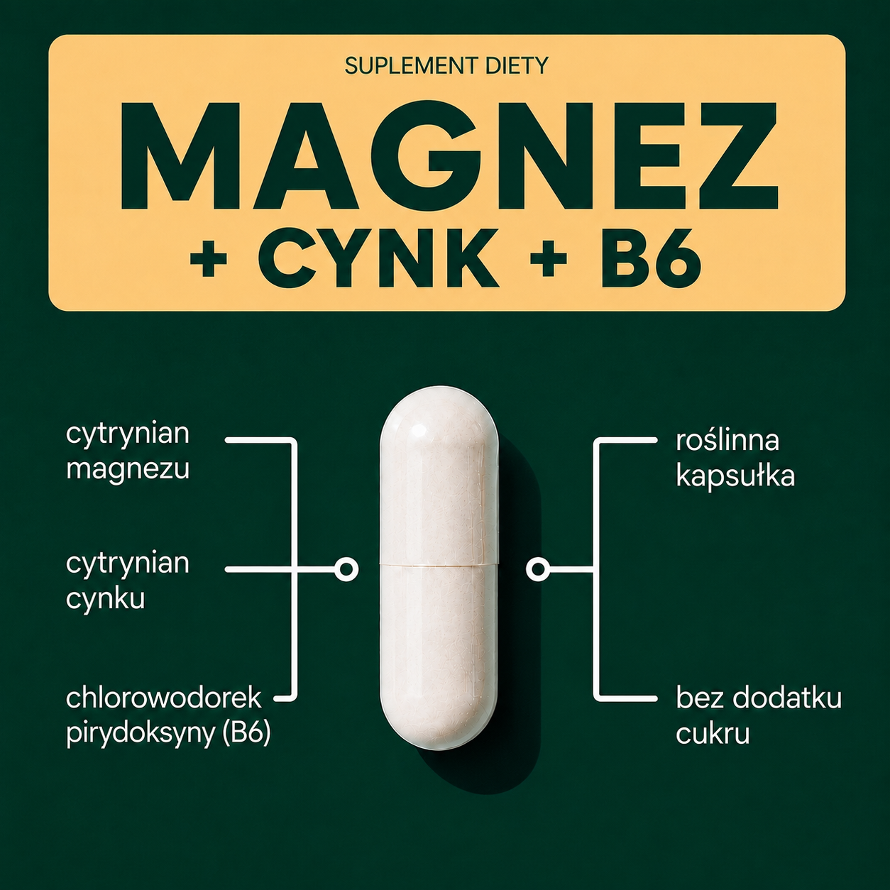 OsHerb Magnez + Cynk + Witamina B6