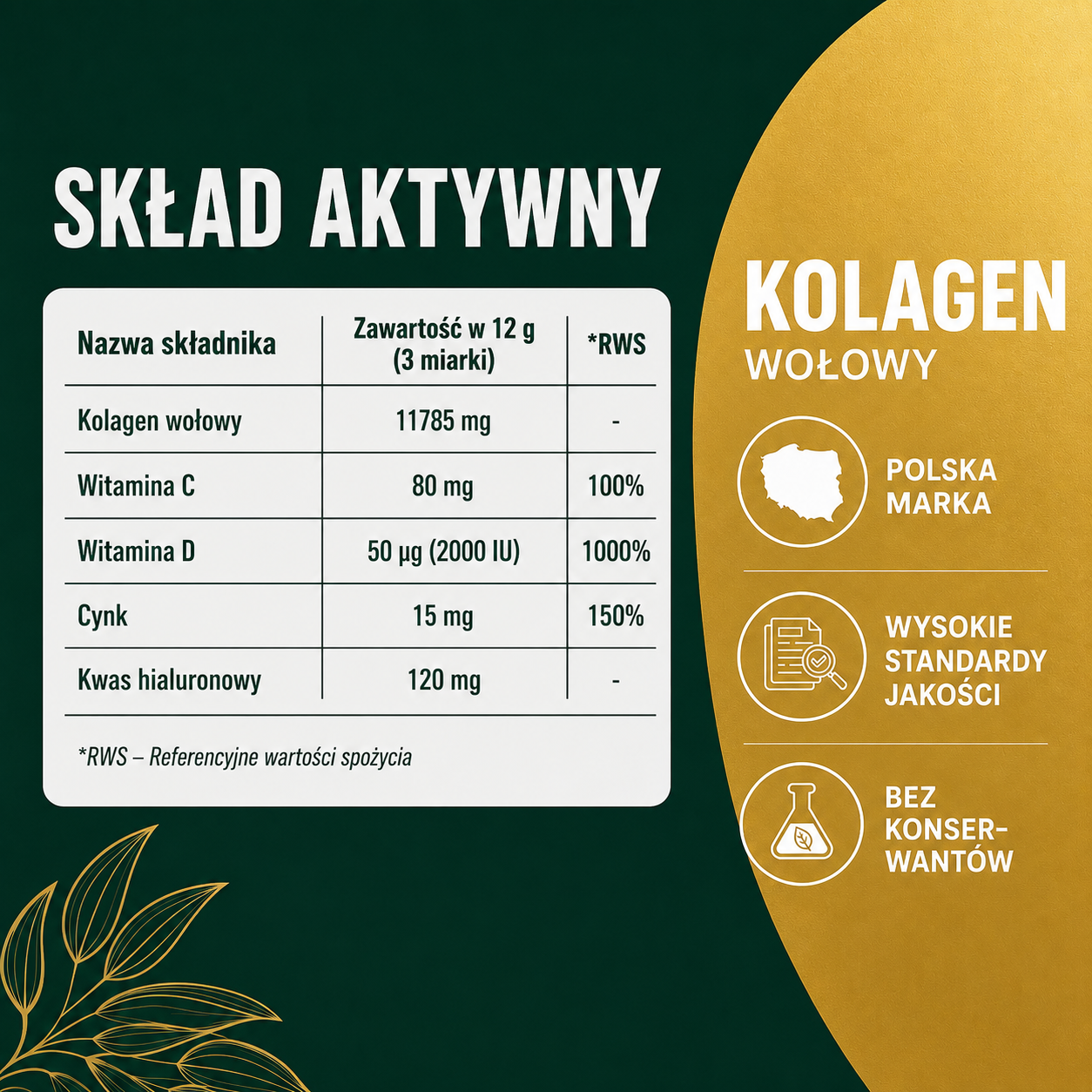 OsHerb Kolagen Wołowy 11785 mg