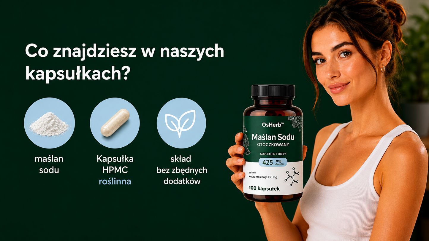 OsHerb™ Maślan Sodu Otoczkowany 425 mg