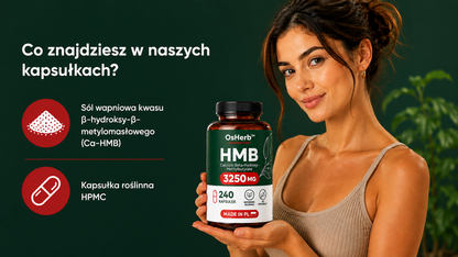 OsHerb HMB Calcium Beta-Hydroxy-Methylbutyrate 3250 mg