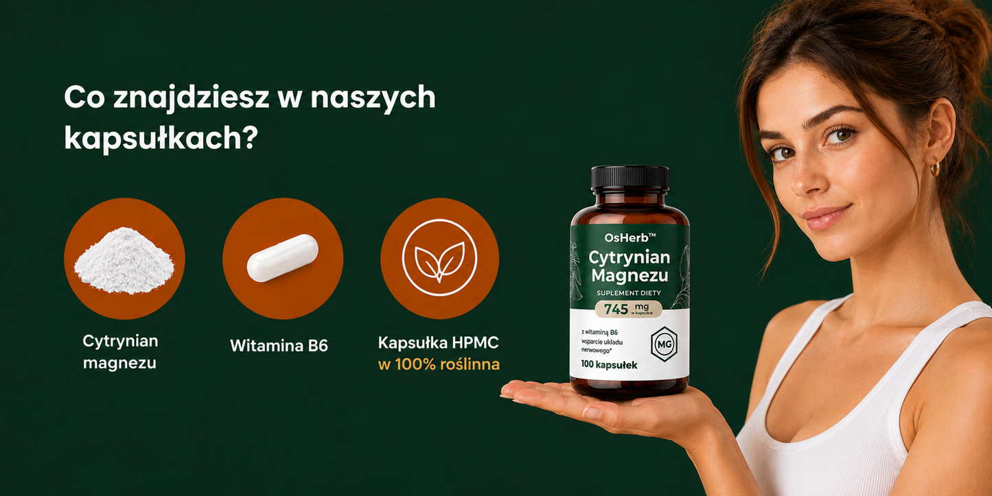 OsHerb Cytrynian Magnezu 745 mg