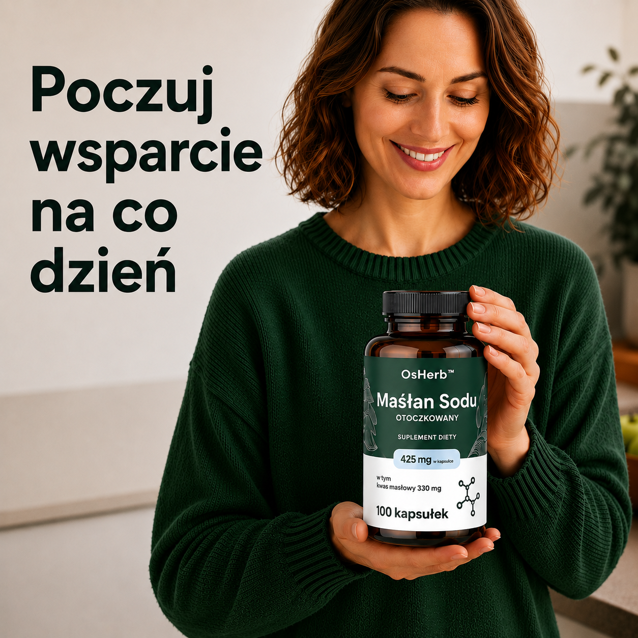 OsHerb™ Maślan Sodu Otoczkowany 425 mg