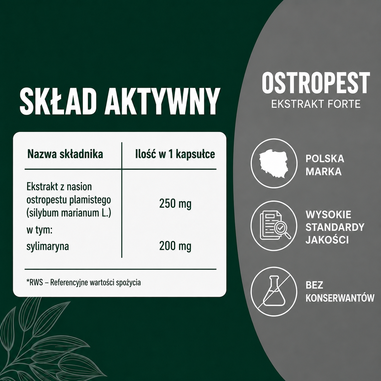 OsHerb Ostropest 200 mg sylimaryny