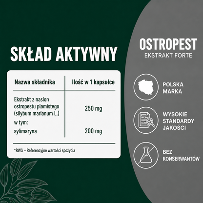 OsHerb Ostropest 200 mg sylimaryny