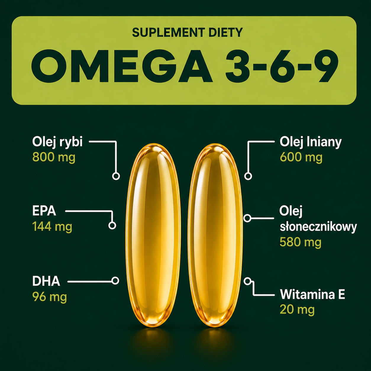 OsHerb Omega 3-6-9 800 mg