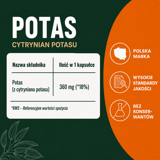 OsHerb Potas - Cytrynian Potasu  360 mg